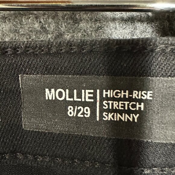 Buffalo David Bitton Jeans Womens 8 Mollie High Rise Stretch Skinny Black Cotto - Picture 6 of 9